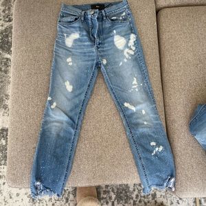 3X1 distressed skinny jeans